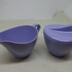 Vintage MCM ROYALON MELMAC USA Lavendar Creamer & Sugar Dish (EUC)